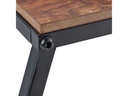 relaxdays Beistelltisch Industrial 47.5 cm x 58.5 cm, Braun/Schwarz
