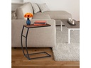 relaxdays Beistelltisch Industrial 47.5 cm x 58.5 cm, Braun/Schwarz