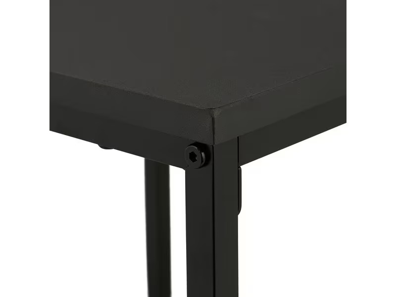 relaxdays Beistelltisch 3er Set Schwarz