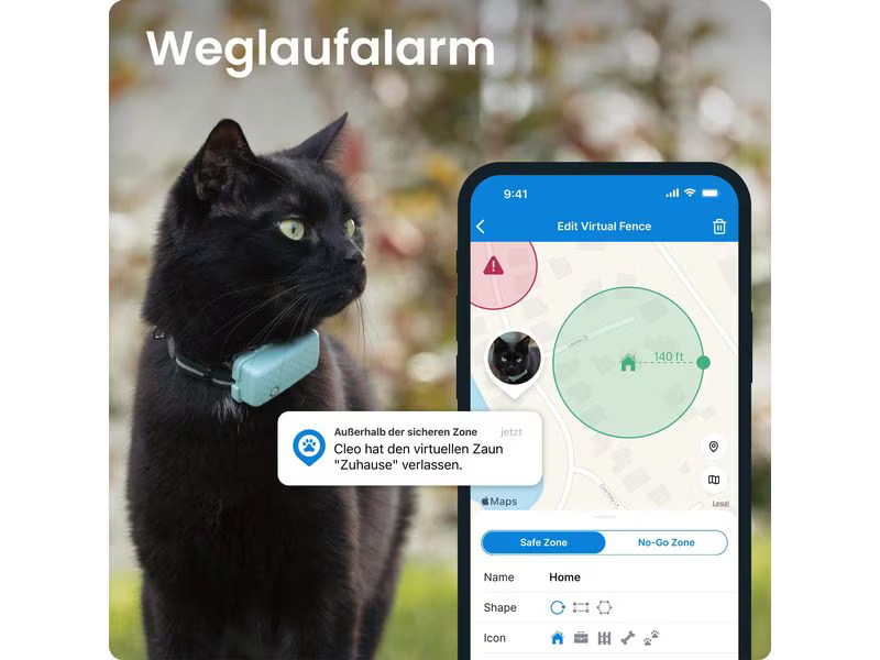 tractive GPS-Tracker CAT Mini LTE, Mint