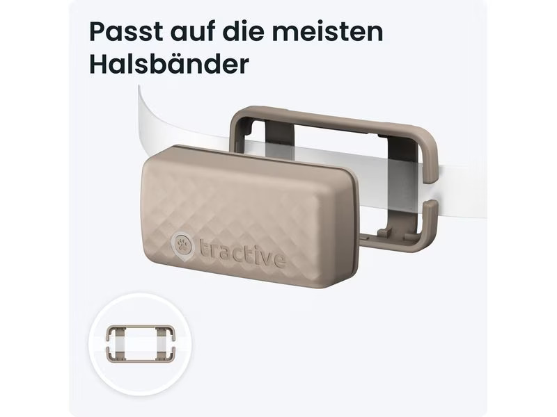 tractive GPS-Tracker CAT Mini LTE, Braun