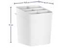 tesa Utensilienhalter Set Weiss