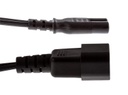 Diggelmann Gerätekabel 0.4 m C7-C14