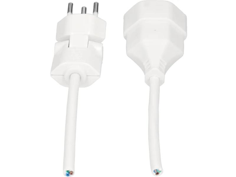 Max Hauri Verlängerungskabel 10 m T13 - T12 Clip-Clap, Weiss