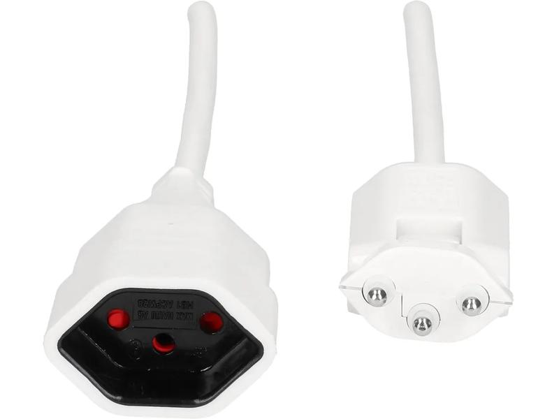 Max Hauri Verlängerungskabel 10 m T13 - T12 Clip-Clap, Weiss