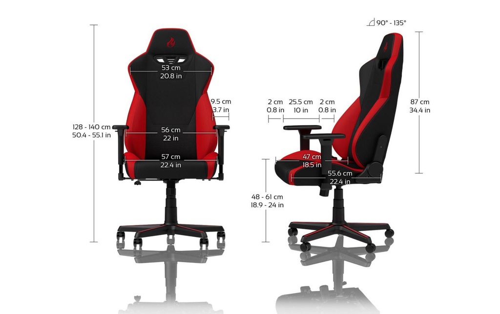 Nitro Concepts Gaming-Stuhl S300 Rot