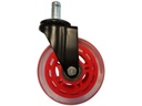 LC-Power Gaming Stuhlrollen 5er Set Rot