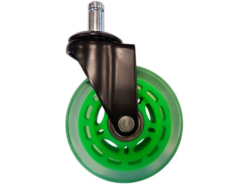 LC-Power Gaming Stuhlrollen 5er Set Grün