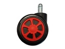 LC-Power Ersatzrollen Gaming Stuhlrollen 5er Set Rot