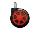 LC-Power Ersatzrollen Gaming Stuhlrollen 5er Set Rot