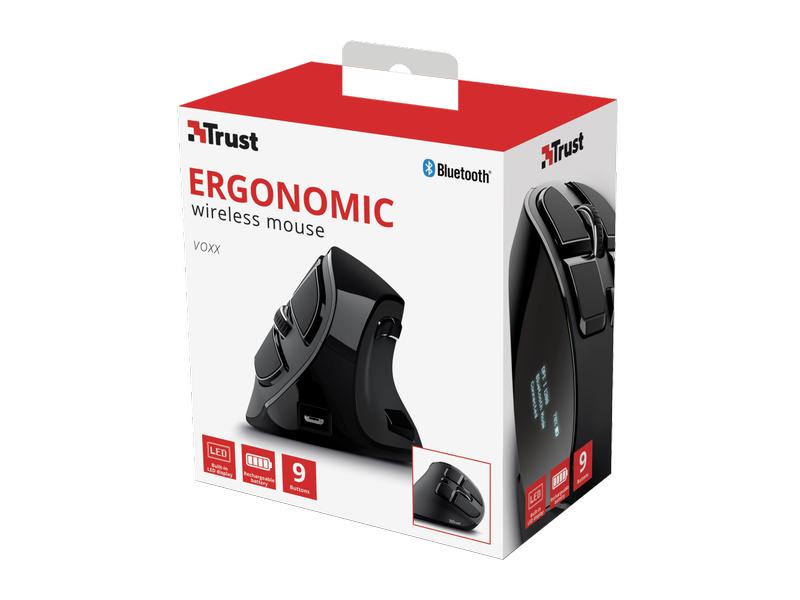 Trust Ergonomische Maus Voxx Rechargeable