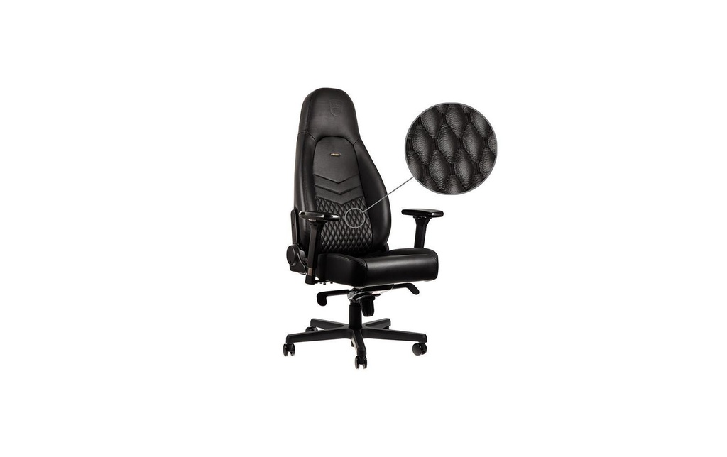 noblechairs Gaming-Stuhl ICON Echtleder Schwarz
