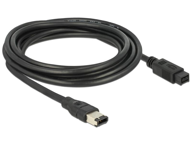 Delock FireWire-Kabel 400Mbps 9Pin-6Pin 3 m