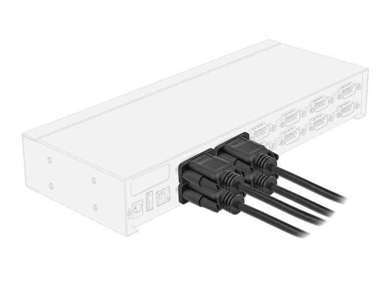 Delock Anschlusskabel Nullmodem RS-232 DB9, (f-f) 2 m