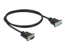 Delock Anschlusskabel Nullmodem RS-232 DB9, f-m 1 m