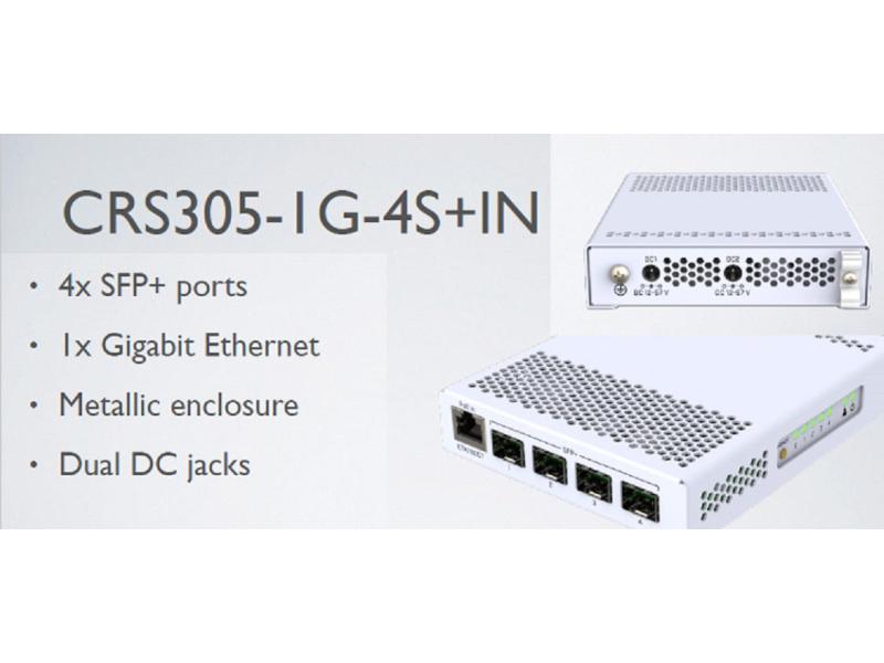 MikroTik SFP Switch CRS305-1G-4S+IN 5 Port