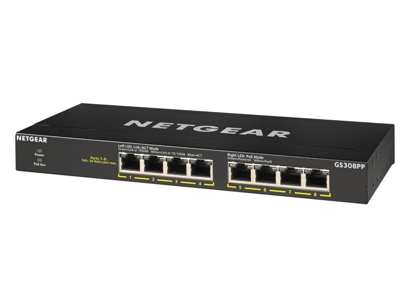 Netgear PoE+ Switch GS308PP 8 Port