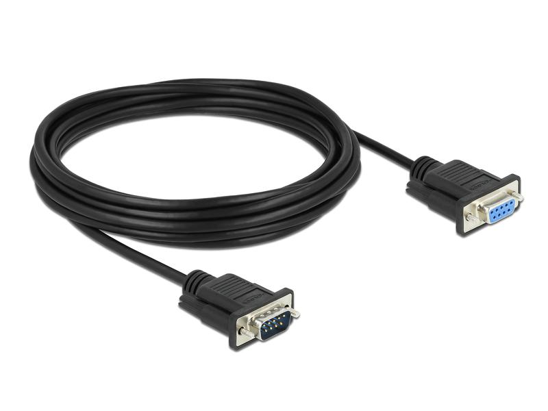 Delock Verlängerungskabel RS-232 DB9, Stecker zu Buchse 5 m