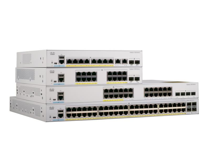 Cisco PoE+ Switch C1000-8P-2G-L 8 Port