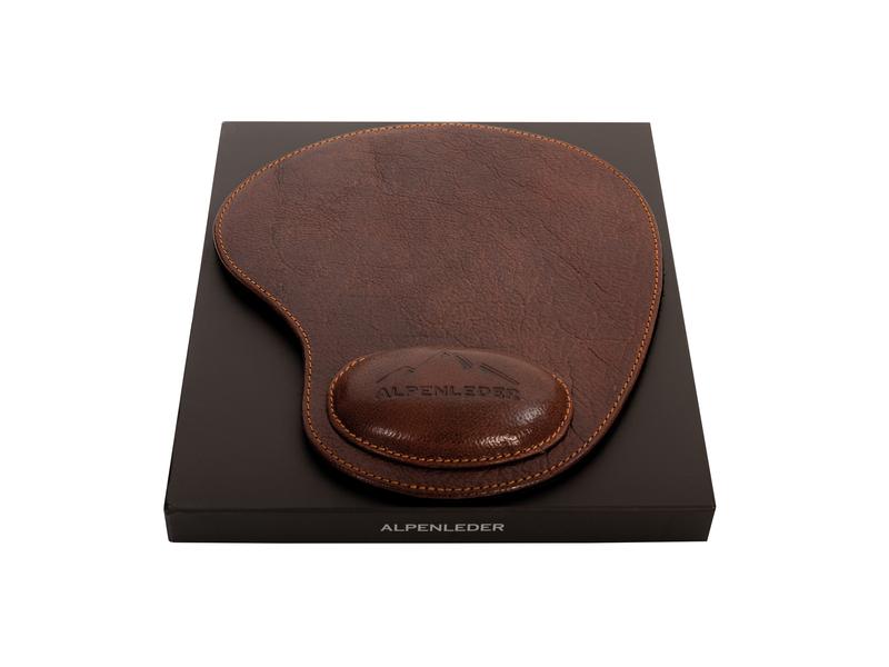 Alpenleder Mausmatte Salem Brandy