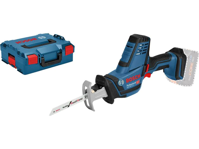 Bosch Professional Akku-Säbelsäge GSA 18V-LI C Solo L-Boxx