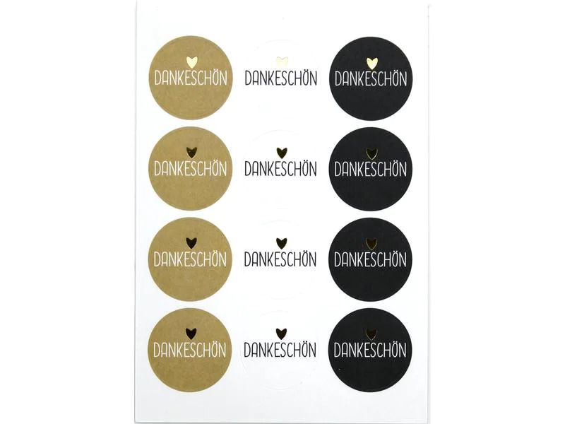 Artoz Motivsticker Dankeschön 6 Stück