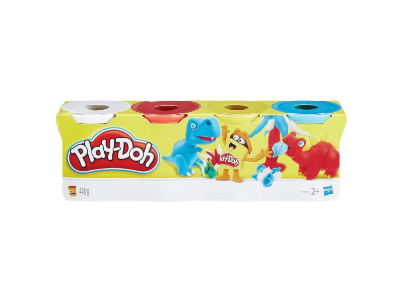 Play-Doh Knetmasse 4er-Pack Grundfarben
