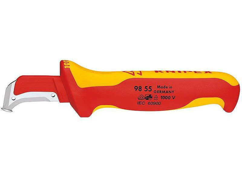 Knipex Abmantelungsmesser 180 mm mit Gleitschutz