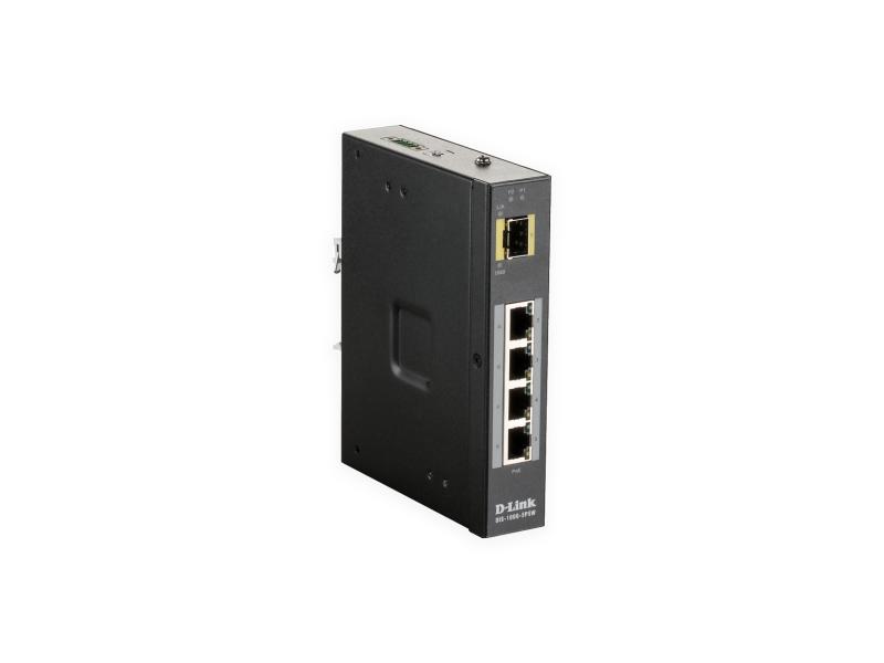 D-Link Rail PoE+ Switch DIS-100G-5PSW 5 Port