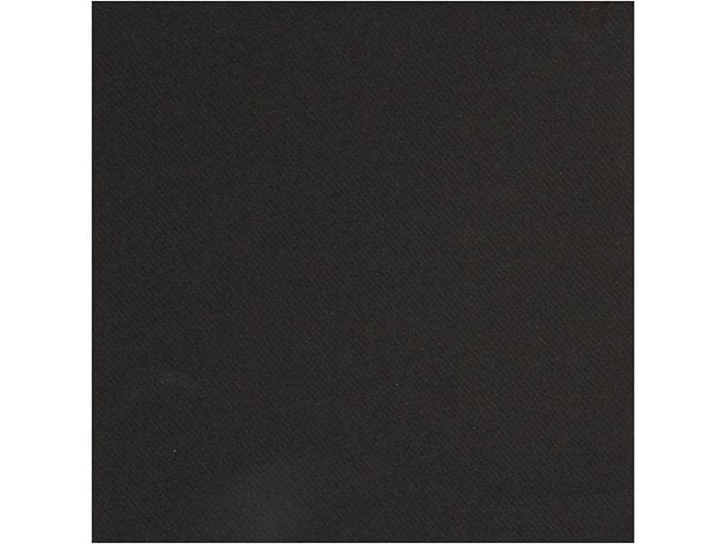 Creativ Company Papierservietten 40 cm x 40 cm, 20 Stück, Schwarz