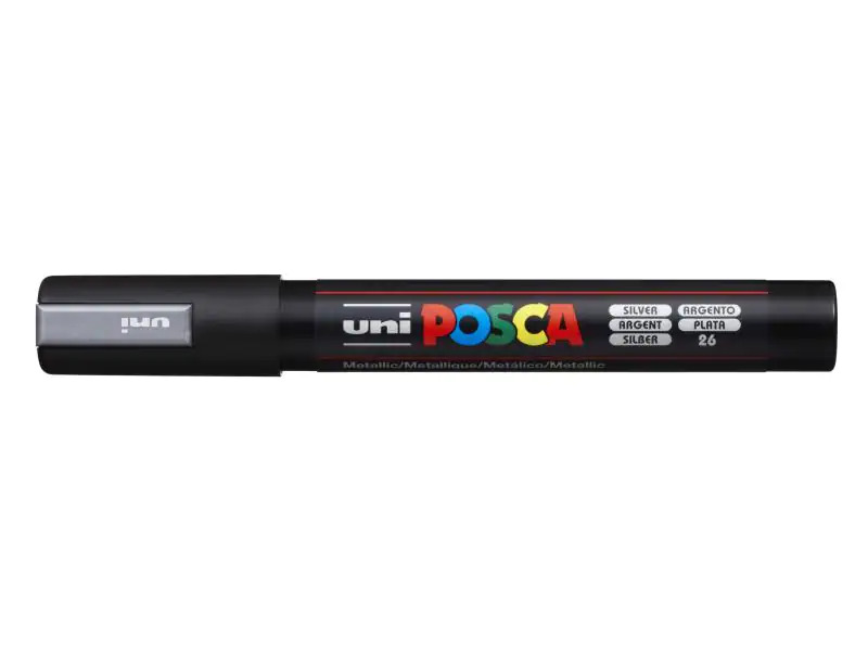 Uni Permanent-Marker POSCA 1.8-2.5 mm Silber