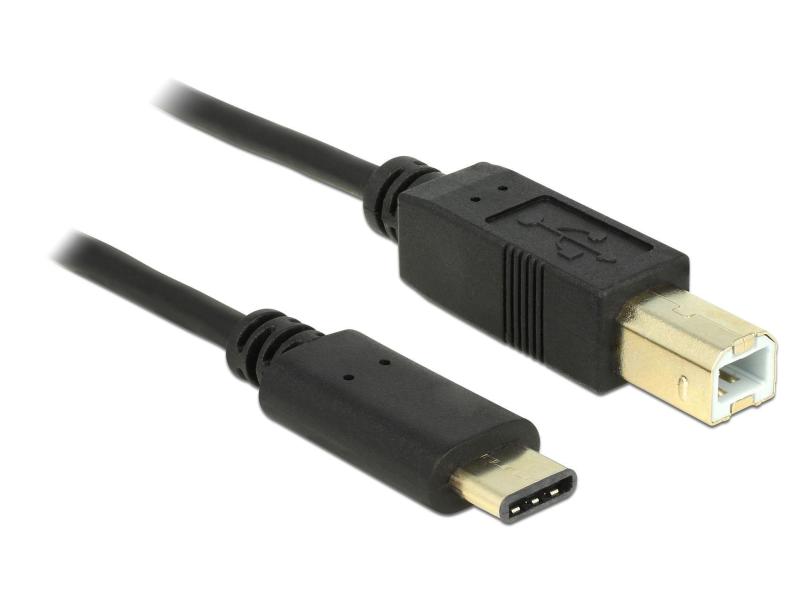 Delock USB 2.0-Kabel  USB C - USB B 0.5 m