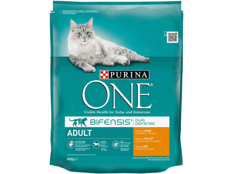 Purina ONE Trockenfutter Adult Huhn &amp; Vollkorn, 800 g