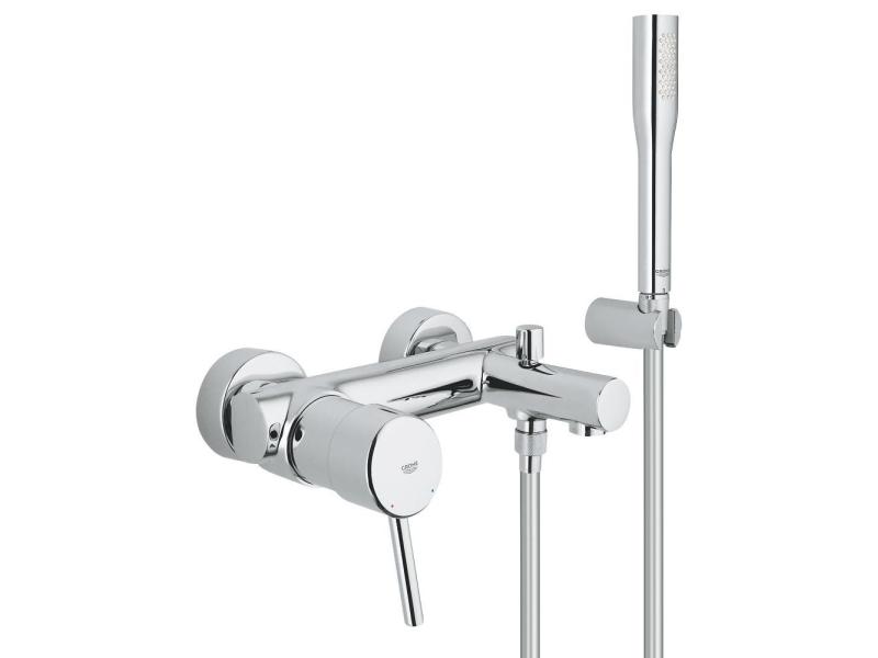 GROHE Badewannenarmatur Concetto 1/2, Chrom, mit Handbrause