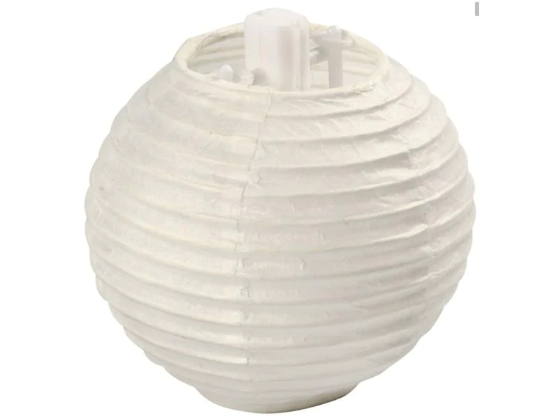 Creativ Company Lampion Ø 7.5 cm Weiss, 10 Stück