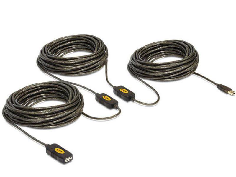 Delock USB 2.0-Verlängerungskabel  USB A - USB A 30 m
