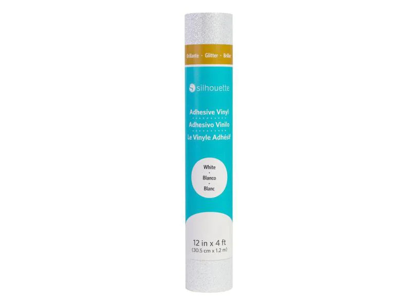 Silhouette Vinylfolie Glitter 30.5 Weiss