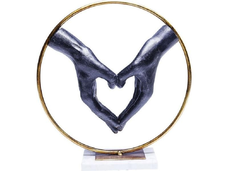 Kare Dekofigur Elements Heart Hand Polyresin