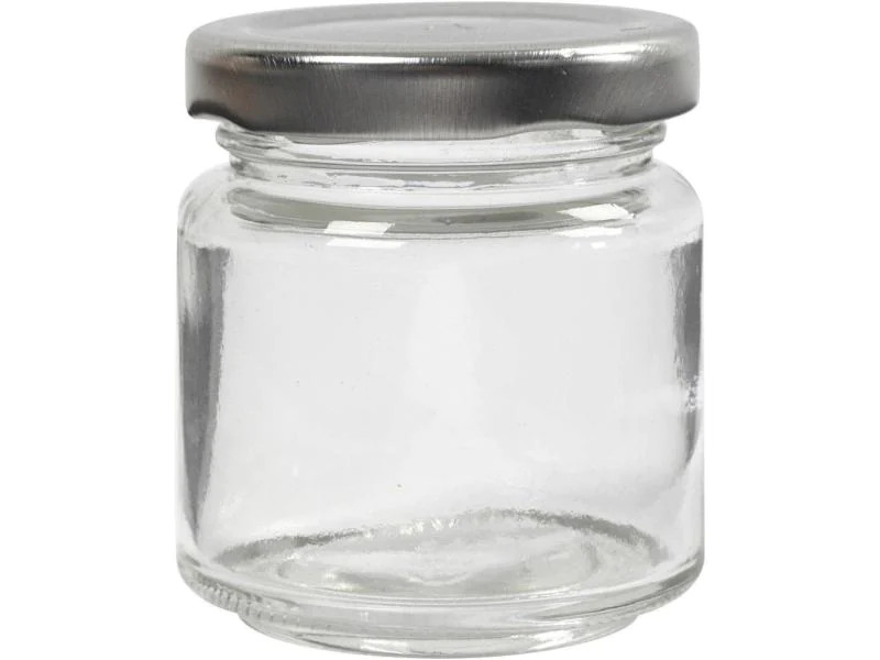 Creativ Company Glas mit Deckel 100 ml 12 Stück