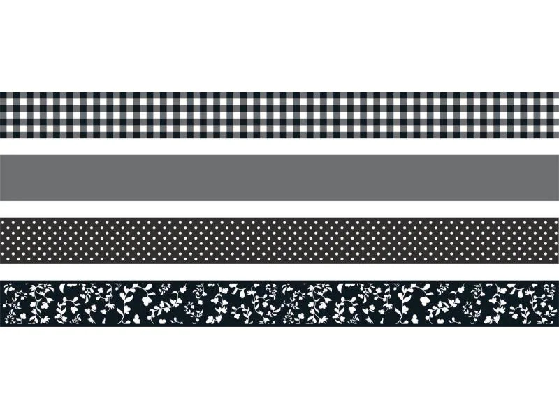 Heyda Washi Tape Colour Code Onyx Schwarz