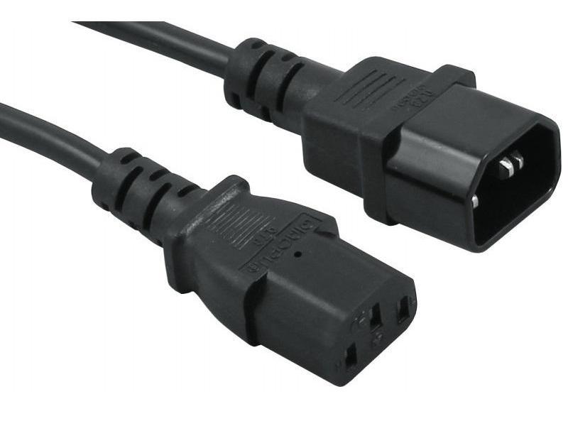 Diggelmann Gerätekabel 1 m C13-C14 halogenfrei
