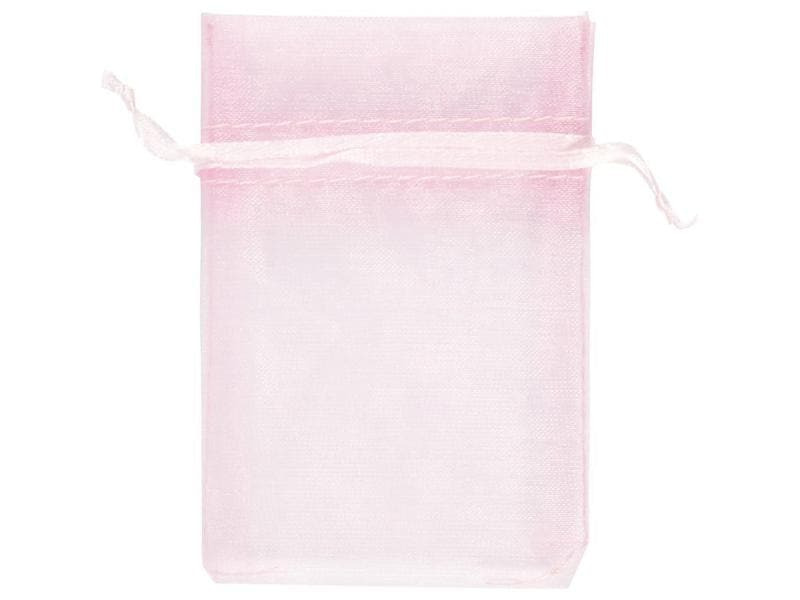 Creativ Company Organzabeutel Organza 7 x 10 cm 10 Stück, Rosa