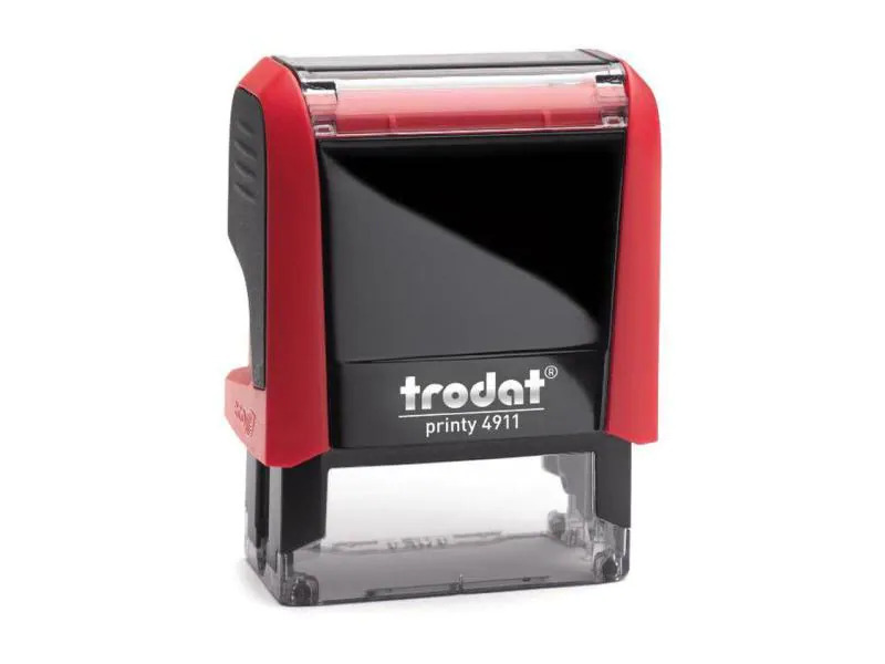 Trodat Stempel 4911 mit Gutschein, Individuell gestaltbar, Schwarz