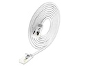 SLIM Slimpatchkabel RJ-45 - RJ-45, Cat 6A, U/FTP, 1 m, Weiss