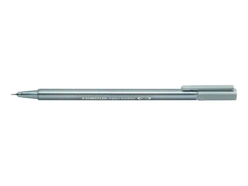 Staedtler Fineliner Triplus 334 0.3 mm, Silbergrau