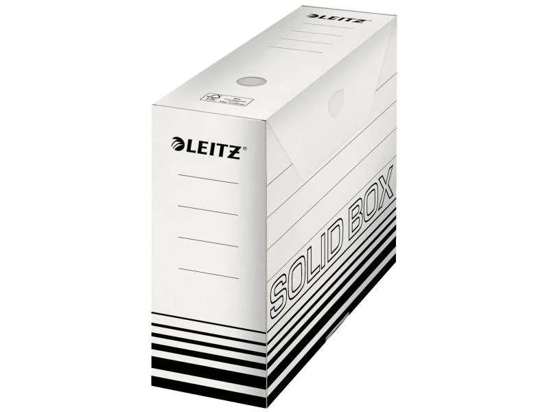 Leitz Archivschachtel Solid, 100 mm 10 Stück, Schwarz