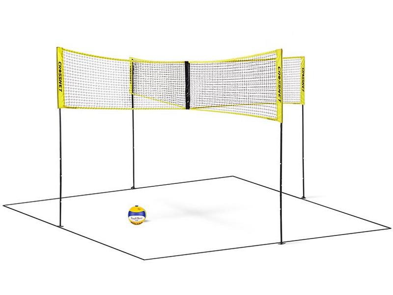 Crossnet Volleyballnetz Crossnet Schwarz/Gelb