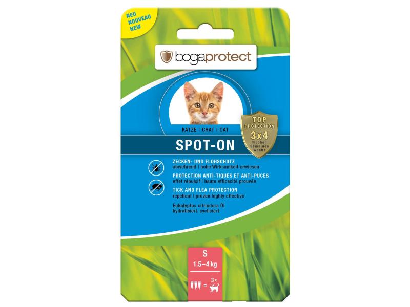 bogar Anti-Parasit-Tropfen bogaprotect Spot-on Katze S