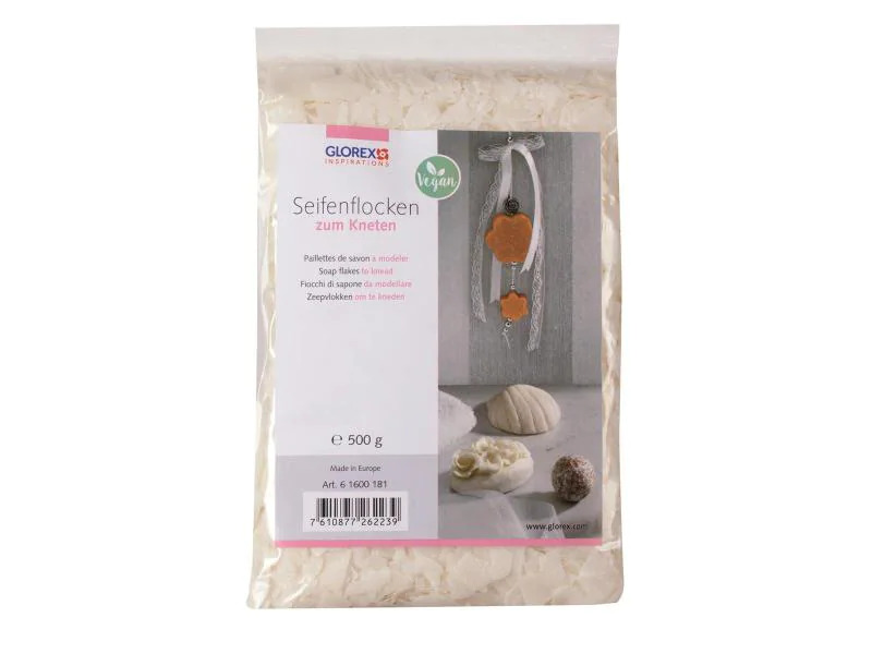 Glorex Seifenflocken zum Kneten weiss