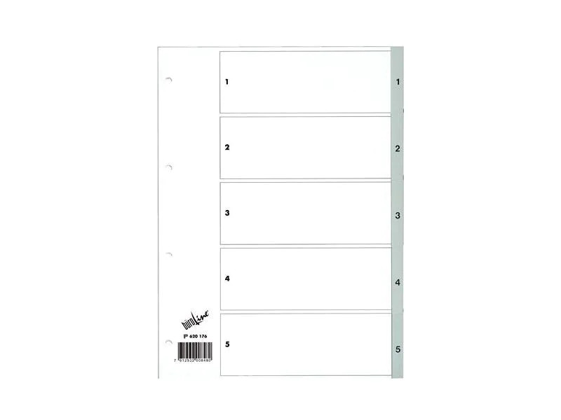 Büroline Register A4, PP 1-5 mit Indexblatt